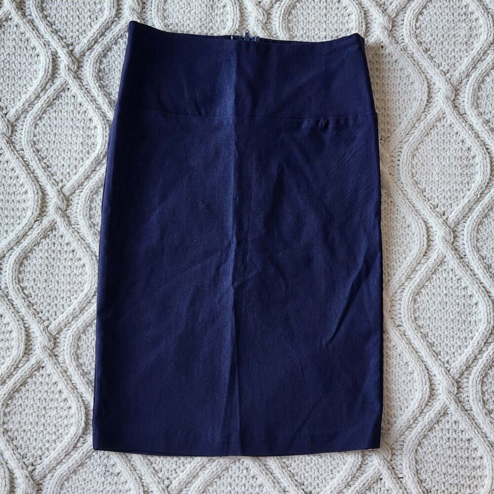 Stylish Stretchy Pencil Skirt – Navy Blue